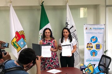 Firman convenio Unicaribe y CEAVEQROO