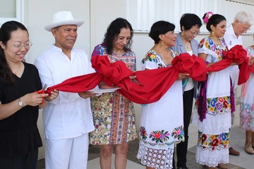Autoridades de la Universidad Sun Yat Sen inauguran el Aula Confucio de la Unicaribe