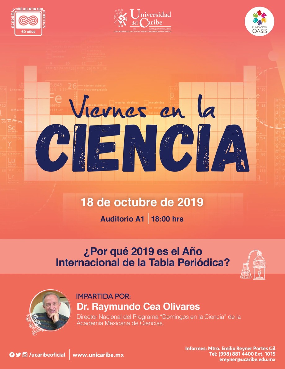Recibirá la universidad del caribe  al director de “domingos en la ciencia”