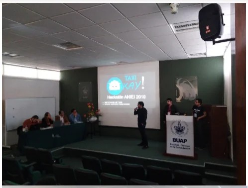 Estudiantes de la unicaribe ganan  hackatón, con app de taxi seguro