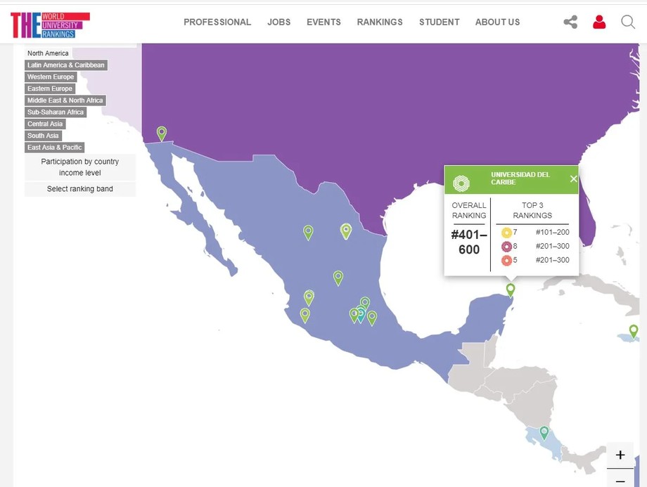 Ingresa universidad del caribe a ranking mundial que mide impacto en los ods