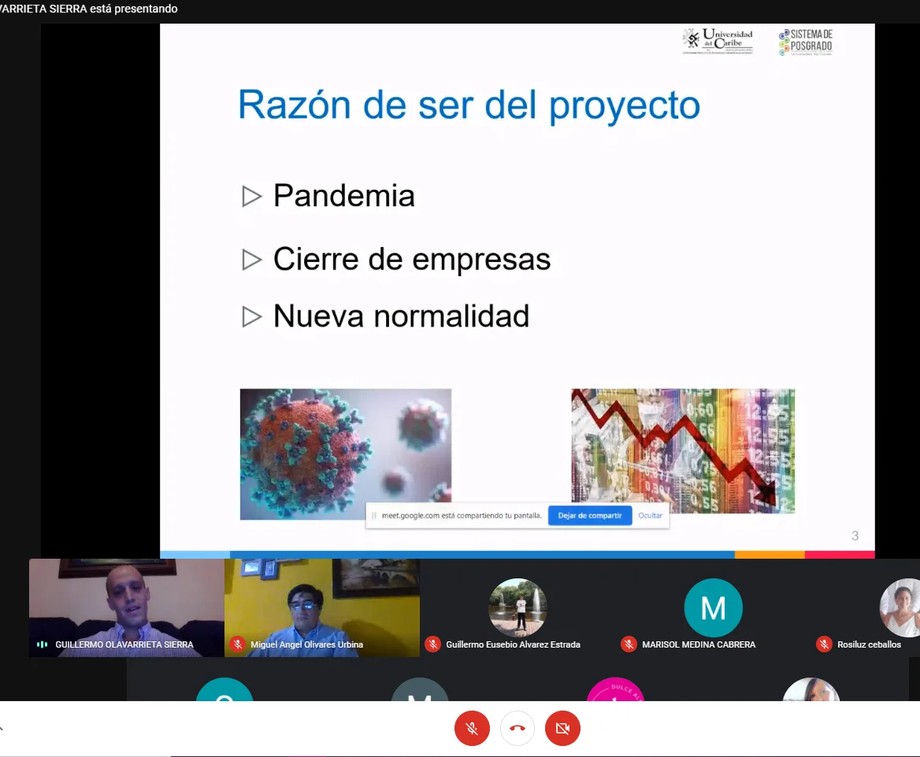 Abordan problemas generados por covid, en investigaciones de posgrados unicaribe