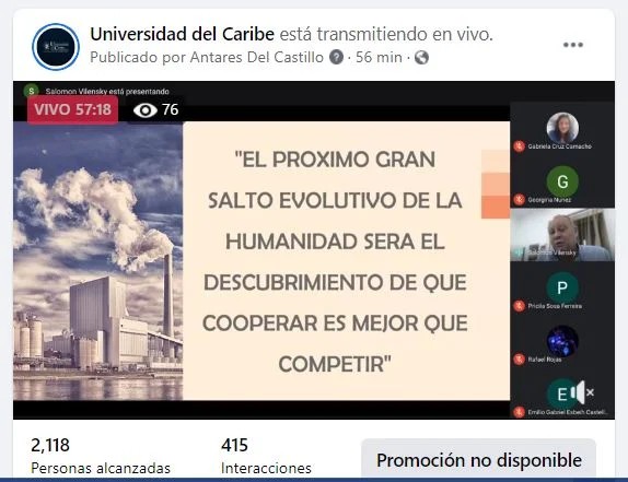 “cooperar es mejor que competir”,  afirma salomón livensky en la unicaribe