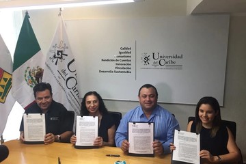 Firman convenio de colaboración Unicaribe y CCE