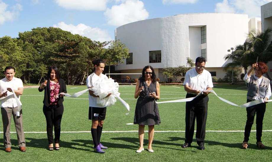 Reinauguración de cancha de pasto sintético