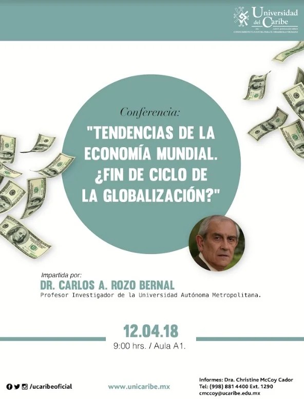 Invitan a conferencia sobre tendencias de la economía mundial