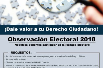 Invita COPARMEX a observación electoral