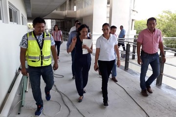 Supervisa Secretaria de Educación avance  del nuevo edificio de la Universidad del Caribe