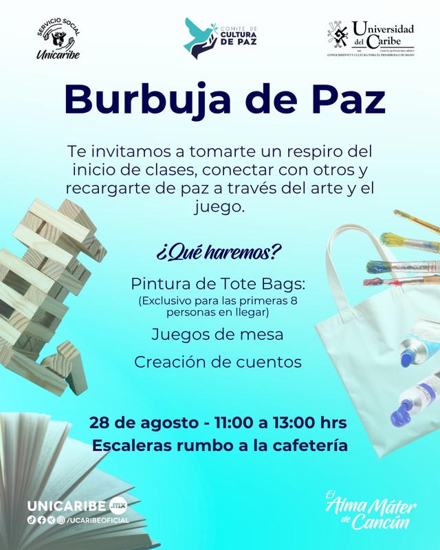 Burbuja de Paz: un espacio para conectar, crear y recargar energía