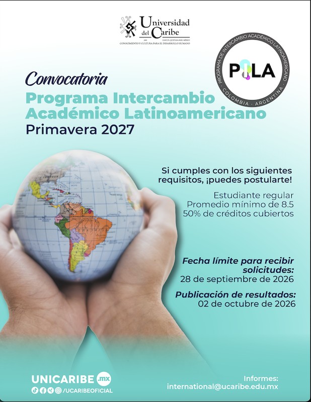 Convocatoria de Movilidad Estudiantil PILA Primavera 2027