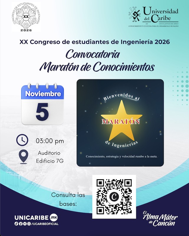 ¡Demuestra tus conocimientos en el Maratón de Ingenierías 2026!