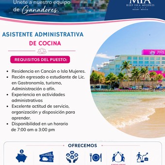 Asistente Administrativa de Cocina