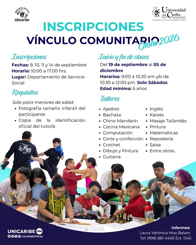 Aprende algo nuevo | Inscripciones a talleres sabatinos