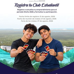 Regístrate al Club Estudiantil Otoño 2026.