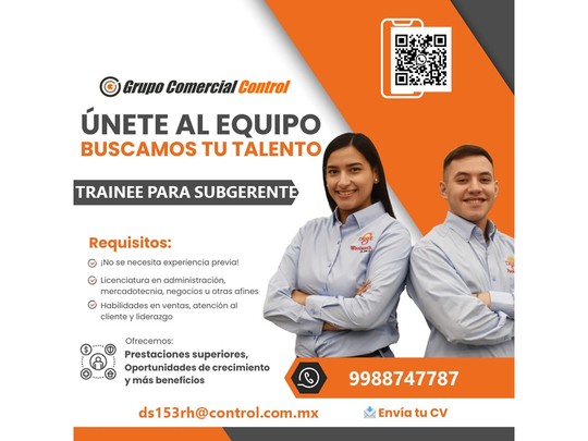 TRAINEE PARA SUBGERENTE