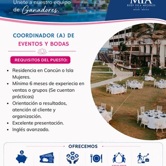 Coordinador(a) de grupo y bodas