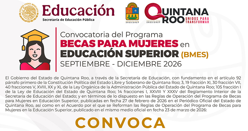 Convocatoria Becas para Mujeres Educación Superior